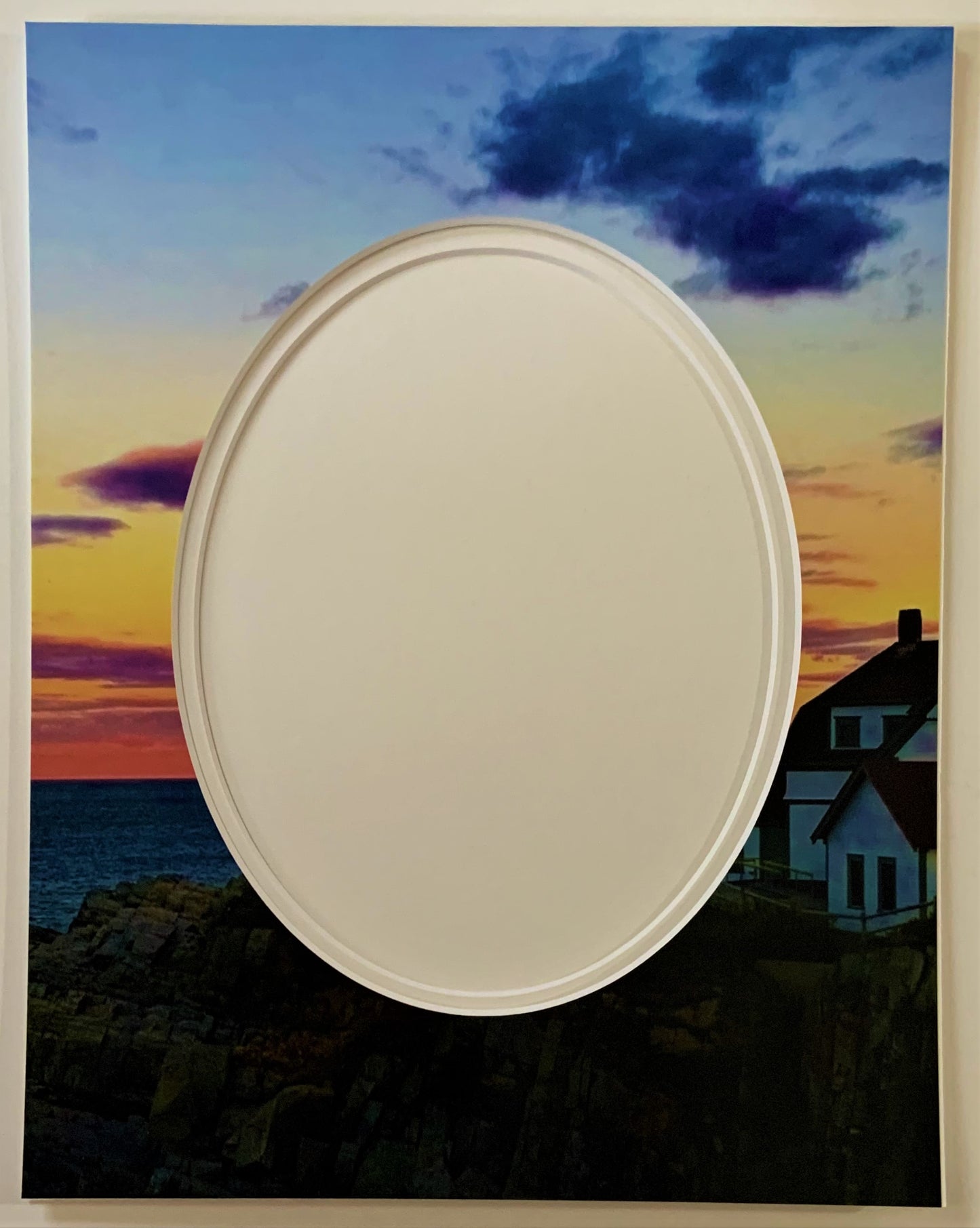 Lighthouse Counted Cross Stitch Pattern and Printed Double Mat